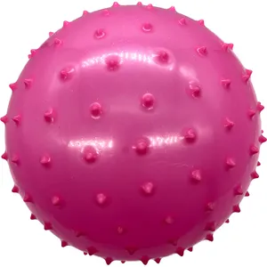 厂家批发散装按摩球健身家居运动PVC 14厘米定制彩富按摩球