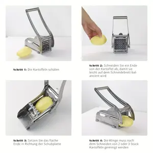 Stainless Steel French Fries Slicer <b>Vegetable</b> Food Cut Pieces Machine Heavy Duty <b>Cutter</b> For Potato Kitchen Gadgets Potato Slicer - Product Image 6
