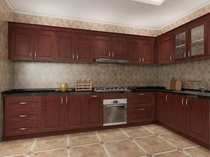 Armoires de <span class=keywords><strong>cuisine</strong></span> classiques en bois massif, personnalisation, placards de <span class=keywords><strong>cuisine</strong></span>, grande capacité de rangement - Product Image 2