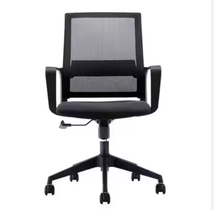 Silla de Oficina Ergonómica de Diseño Moderno con Soporte Lumbar, Silla Giratoria Ajustable de Malla para Exportación Global, Material de Tela - Product Image 5
