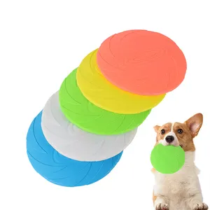 Custom multifunctional outdoor dog bowl water bottle and training disc toys TPR soft flying disc