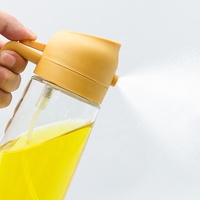 Venta de fábrica Logotipo personalizado 475ml Botella de vidrio Cocina Contenedor de aceite de cocina con serigrafía Embalaje de líquido sellado