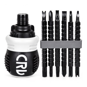 Crd Short Handle Ratchet Screwdriver Set With Magnetic Bits For Furniture Repair And Small Appliance Maintenance - Product Image 2