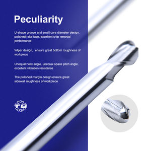 Tg D2 mulini a sfera 2 flauto a naso a sfera fresa a sfera - Product Image 2