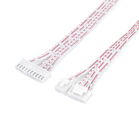 كابل شريطي مقسم من 10 دبابيس إلى 4 أو 6 دبابيس، 26AWG AWM 2468 VW-1 بشريط أحمر لتوزيع إشارات السيرفو، OEM