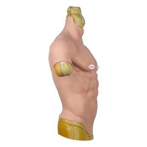 URCHOICE Macho simulación músculo traje medio cuerpo realista vientre Mucle accesorios de filmación Halloween fiesta Cosplay disfraz - Product Image 2