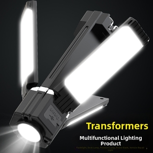 Nueva Linterna <span class=keywords><strong>LED</strong></span> Multifuncional para Exteriores, de Alta Intensidad, con Luz Principal COB Súper Brillante, Lateral Giratoria y Recargable - Product Image 4