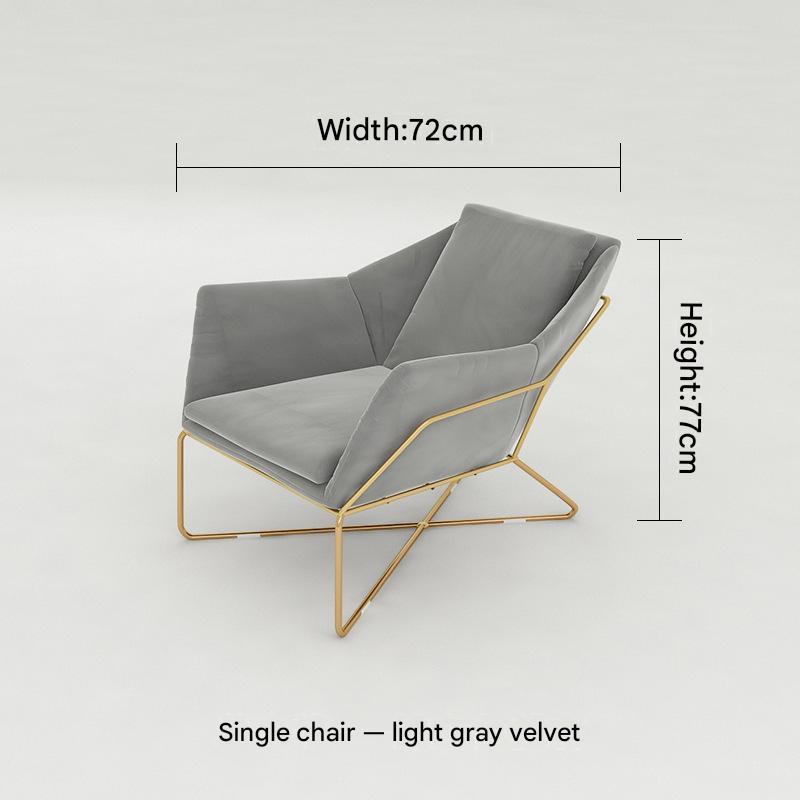 Grey single chair