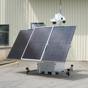 2025 New năng lượng mặt trời <span class=keywords><strong>cctv</strong></span> tháp năng lượng mặt trời giám sát Trailer với 7m Kính thiên văn điện mast 3*450 Wát tấm năng lượng tái tạo - Product Image 3