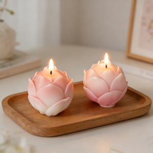 Nouvel arrivage : Moule <span class=keywords><strong>en</strong></span> silicone Lotus <span class=keywords><strong>en</strong></span> fleur pour bougies DIY, pâtisserie, plâtre, résine et artisanat - Product Image 3