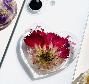 Высококачественные акриловые держатели для мобильных телефонов, кольца-держатели с цветочным дизайном, настраиваемые держатели для телефонов - Product Image 5