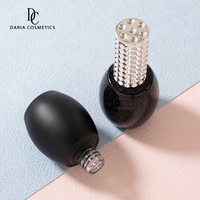 Vente en gros de flacons vides noirs pour vernis à ongles de 12 ml avec pinceau, fournisseur en vrac de flacons de vernis à ongles UV en gel, conteneur de maquillage