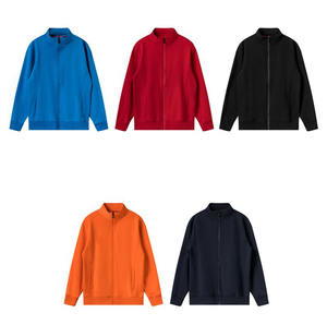 Invierno peso pesado cálido polar de gran tamaño Zip up Drop Shoulder Hoodie hombres Casual bordado Stand-up Collar chaqueta - Product Image 6