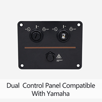 Caja de control vertical frontal simple/doble para acelerador y arranque de motor fueraborda, compatible con motores de barco Yamaha