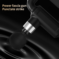 Pistolet de massage dorsal mains libres avec sangle, pistolet de percussion haute vitesse à double poignée pour la récupération musculaire et le massage des tissus profonds