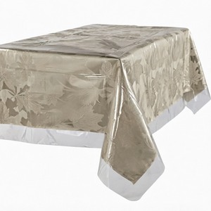 Mantel Transparente de PVC con Diseño Floral, Impermeable, Desechable, Decorativo, para Fiestas, Bodas y Banquetes - Product Image 1