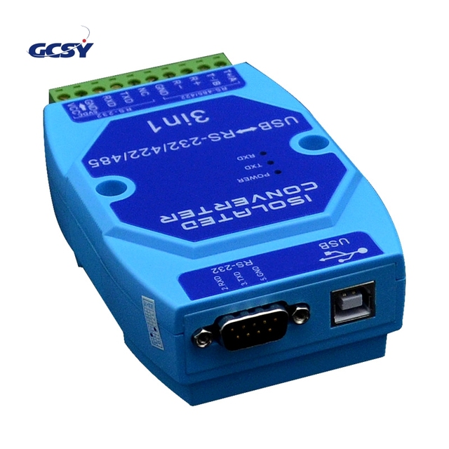 JPX-6013 Optically isolated USB to rs485 422 232 interface industrial grade lightning protection USB to serial converter