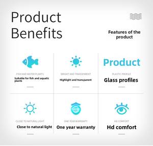 Lámpara LED de Cuatro Filas con Forma de Pez Dragón, Lámpara para Acuario, Potenciador de Brillo, Espectro Completo, Lámpara para Plantas Acuáticas - Product Image 6