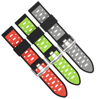 22mm Sport Bracelet de montre en caoutchouc Bracelet de montre en silicone pour Omega pour Rolex pour Cartier pour Panerai de Chine Fournisseur