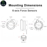 Capteur de force et de couple à 6 axes, matriciel et découplé, personnalisable, à usage général, pour robot industriel, collaboratif, de service ou médical