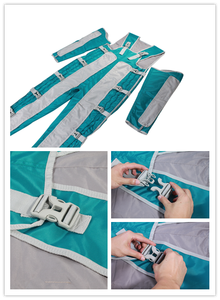 Masajeador de Piernas por Compresión de Aire de 24 Celdas con <span class=keywords><strong>4</strong></span> Modos y Presión Ajustable para Terapia de Recuperación Muscular - Product Image 4