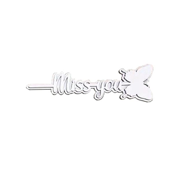 White Miss You Butterfly