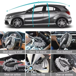 Juego de 10 Herramientas para Lavado de Autos, Cepillo para Eliminar Polvo, Cepillo para Llantas en Forma de U, Guante para Lavado de Autos, Toalla de Microfibra, Juegos de Limpieza de Autos - Product Image 6