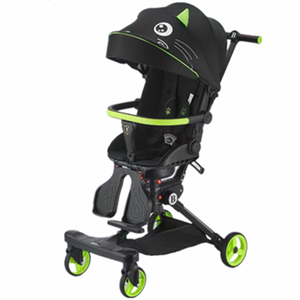 Elegante Passeggino per Bambini 0-72 Mesi, Carrozzina a Forma di Uovo con Vista Alta, Trolley 3 in 1 Convertibile in Auto - Product Image 2