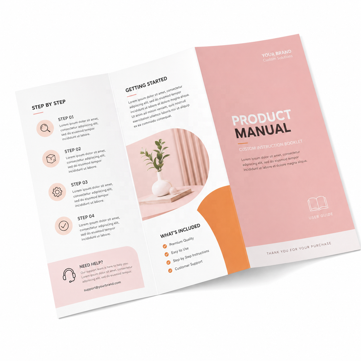 Custom Printed Full Color Art Paper <strong>Product</strong> User <strong>Guide</strong> Brochure with Film Lamination Paperboard <strong>for</strong> <strong>Electronic</strong> Retail Packaging