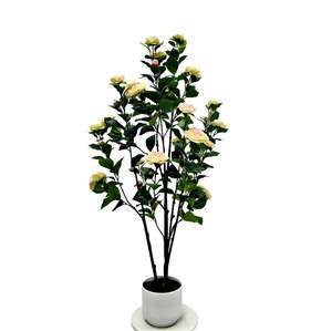 กระถางเทียมสำหรับปลูกชารูปต้นคาเมลเลียของตกแต่งด้วยไบโอนิคแบบตั้งพื้นสำหรับห้องนั่งเล่น - Product Image 4