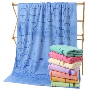 Yx कारखाने थोक त्वरित-शुष्क और अवशोषित मुद्रित कार्टून स्विमिंग डिजाइन माइक्रोफाइबर बड़े स्नान समुद्र तट तौलिया - Product Image 4