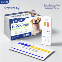 Kit de test rapide 2 en 1 pour le parvovirus canin et la maladie de Carré, kits de test rapide CPV CDV Ag Antigène Parvo pour chiens, détection, usage vétérinaire