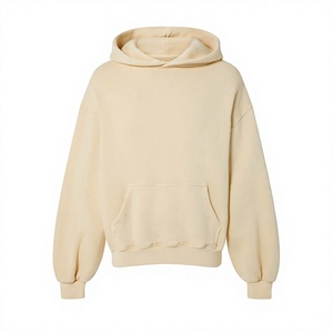 Sudadera con Capucha Verde para Hombre, Corte Regular, Color Sólido, Informal, con Bolsillo Canguro, 100% Algodón, Tejido de Felpa, Personalizable - Product Image 6