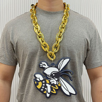 Collier de championnat de basketball en mousse EVA 3D personnalisé pour équipe sportive, chaîne géante pour fans, grand logo pour les fans de sport
