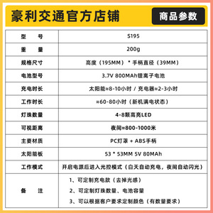 Solar Warning <b>Lights</b> 195S Red And Yellow Led <b>Strobe</b> For Traffic Roadside Construction Use Ip65 Protection - Product Image 5
