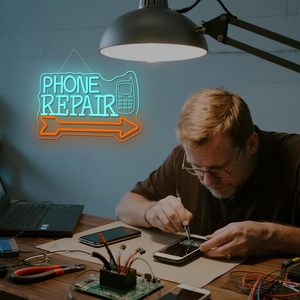 Phone Repair Neon Sign LED dimmable USB powered ambient <b>light</b> store <b>window</b> decoration <b>light</b> street indicator <b>light</b> Customized 5v - Product Image 5