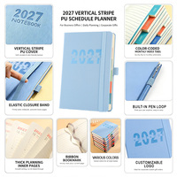 Agenda hebdomadaire personnalisé 2027 A5, journal non daté avec boucle pour stylo, bande élastique, couverture rigide, papeterie d'affaires, cadeau