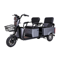 Tricycle Électrique à 3 Roues pour Passagers, Cadre en Acier, 3 Vitesses, Moteur Arrière, Fournisseur OEM/ODM pour l'Exportation Transfrontalière AFTFA