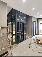 Ascenseur élégant 380V à câble en acier pour passagers, petit ascenseur de 2 à 4 étages pour maisons, villas résidentielles, restaurants - Nouveau palan