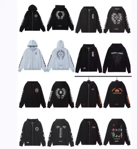 <span class=keywords><strong>Felpa</strong></span> <span class=keywords><strong>con</strong></span> cappuccio in maglia Chrome for Casual Heart <span class=keywords><strong>con</strong></span> cerniera, 100% cotone, tinta unita, stampa digitale, vestibilità regolare per la stagione invernale - Product Image 2