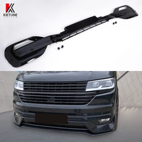 Cache-Grille de Phare Antibrouillard Avant Noir KIETUNE pour V.W Transporter T6.1 2019+ Kit Carrosserie Haute Qualité à Visser