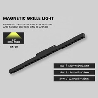 6W 12W 3000K 4000K 6500K Led Boîtier En Aluminium Magnétique Piste Lumière Pliante Grille Lumière