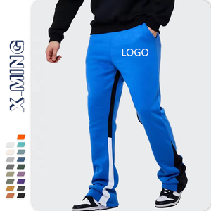 Pantalon de survêtement personnalisé de bonne qualité pour homme pantalon Streetwear vierge Slim Fitness pantalon évasé pantalon de survêtement en polyester pour hommes - Product Image 1