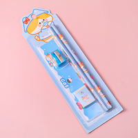 Vente en gros de cartes blister dessin animé pour enfants, boîte à crayons standard HB pour l'école, cadeau de récompense pour étudiants