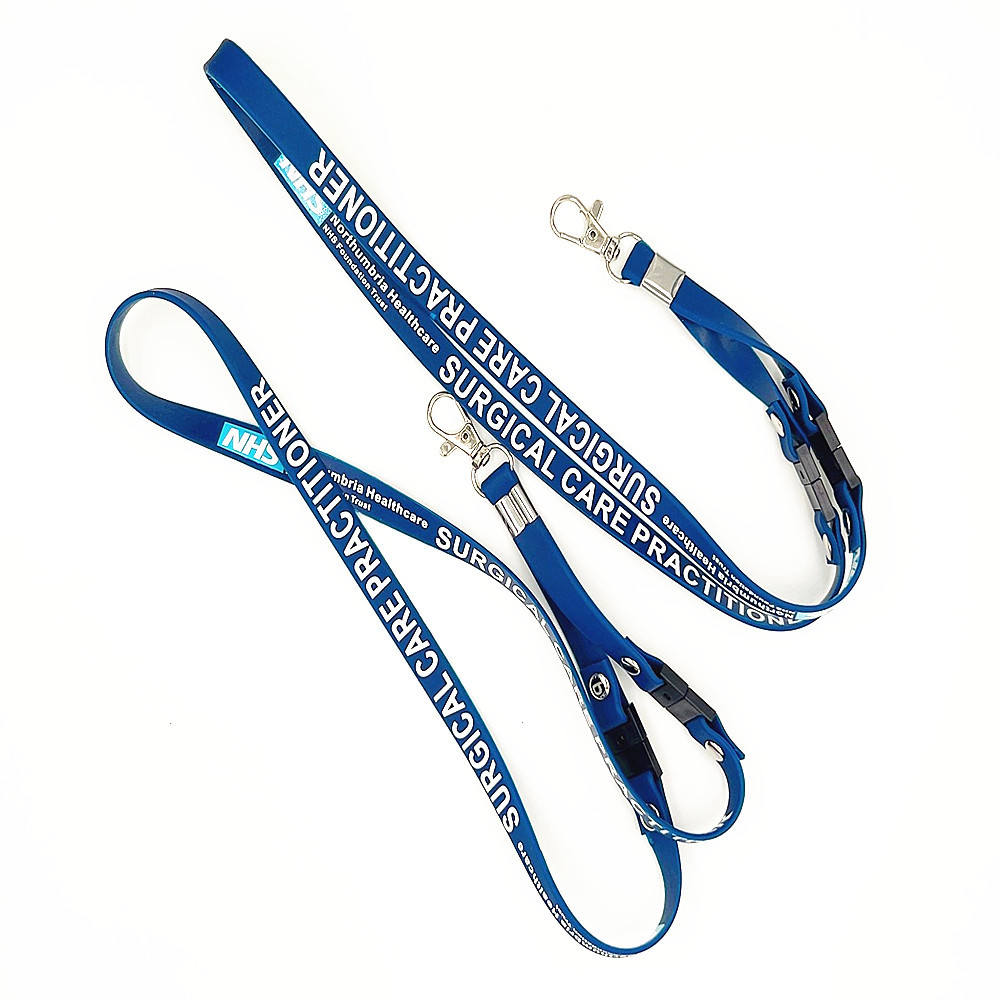 JRJ Brand High Quality Fashion Double-Sided Printed Eco-Friendly Durable Silicone Lanyards Waterproof Adjustable Multi-colors Image 3