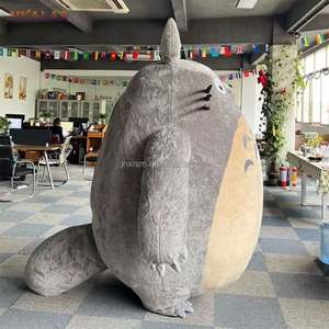 Traje de grasa inflable inspirado en Totoro <span class=keywords><strong>para</strong></span> adultos, disfraz de gato acolchado <span class=keywords><strong>para</strong></span> <span class=keywords><strong>Halloween</strong></span>, mascota de zorro, Cosplay, estilo Anime, Unisex Mardi - Product Image 5