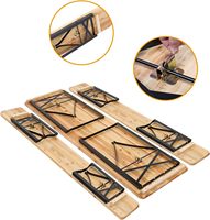 Tables pliantes de banquet et de mariage modernes pour hôtels et restaurants, vente en gros d'usine, bancs en bois pour utilisation dans les parcs