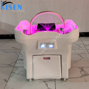 Kisen 50L Water Tank <strong>Hair</strong> Washing Heating Water Head Therapy <strong>SPA</strong> Shampoo Basin Chairs With <strong>Steamer</strong> for Beauty Salon <strong>Hair</strong> Use