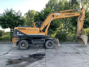 Excavadora de Alta Calidad con Motor Cummins, Excavadora Hidráulica de Ruedas Usada, Hyundai 210W-9 de 21 Toneladas para Construcción - Product Image 5