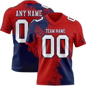 Maillot de football personnalisé unisexe pour adulte, col en V, sublimé, anti-humidité, uniforme d'équipe, maillot d'entraînement - Product Image 1